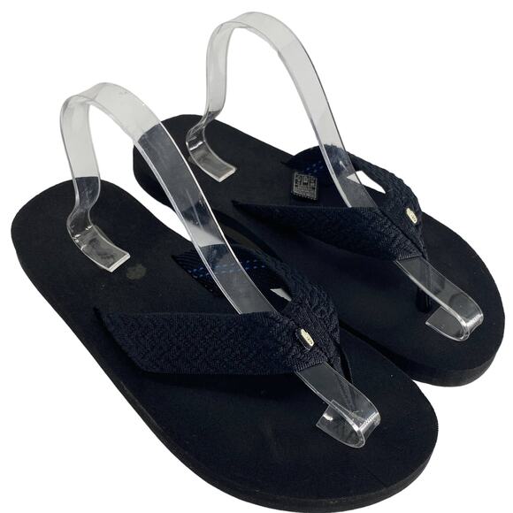 Teva Shoes - Teva Women 10 Black Thong Flip Flop Sandals 6119B